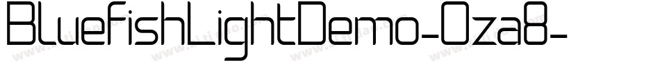 BluefishLightDemo-Oza8字体转换