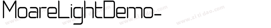 MoareLightDemo字体转换