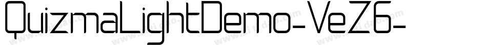 QuizmaLightDemo-VeZ6字体转换