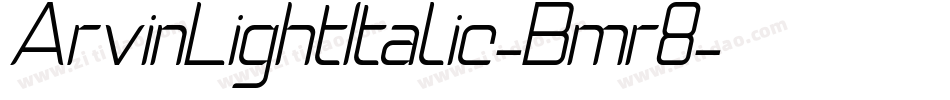 ArvinLightItalic-Bmr8字体转换