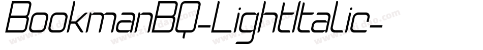 BookmanBQ-LightItalic字体转换