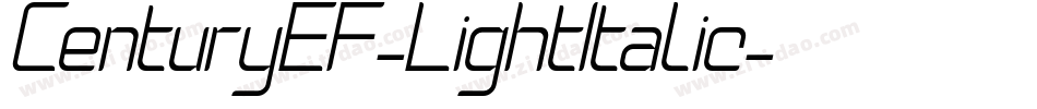 CenturyEF-LightItalic字体转换