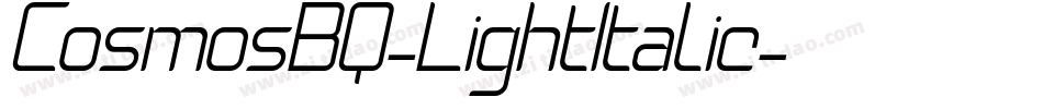 CosmosBQ-LightItalic字体转换