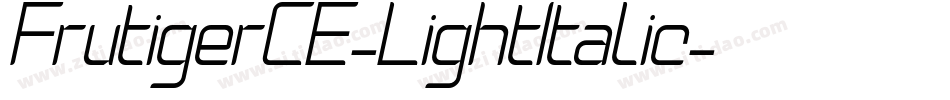 FrutigerCE-LightItalic字体转换