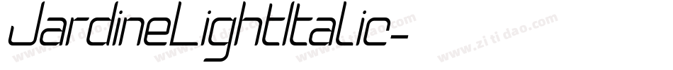 JardineLightItalic字体转换