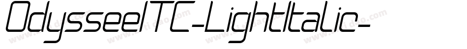 OdysseeITC-LightItalic字体转换