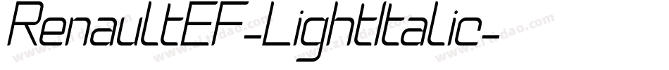 RenaultEF-LightItalic字体转换