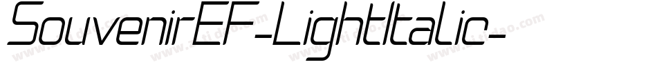SouvenirEF-LightItalic字体转换