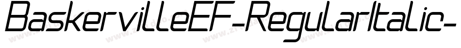 BaskervilleEF-RegularItalic字体转换