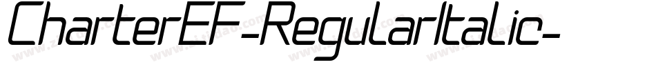 CharterEF-RegularItalic字体转换