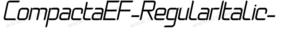 CompactaEF-RegularItalic字体转换