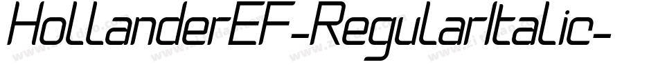 HollanderEF-RegularItalic字体转换