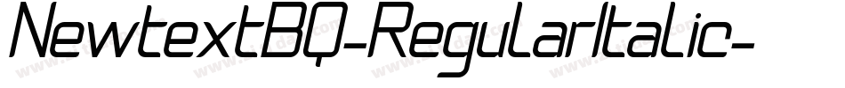 NewtextBQ-RegularItalic字体转换