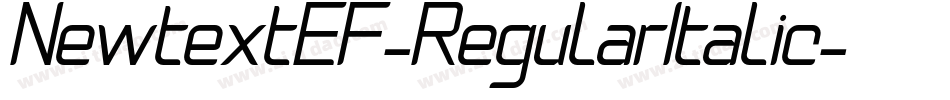 NewtextEF-RegularItalic字体转换
