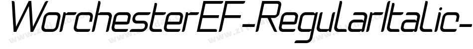 WorchesterEF-RegularItalic字体转换
