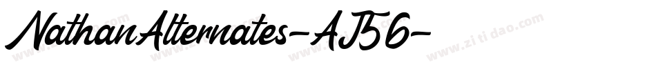 NathanAlternates-AJ56字体转换
