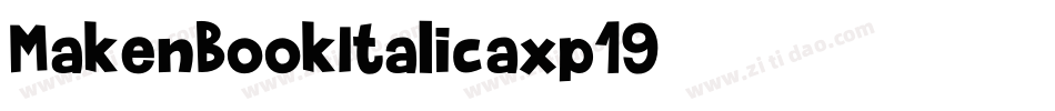 MakenBookItalic-axp19字体转换