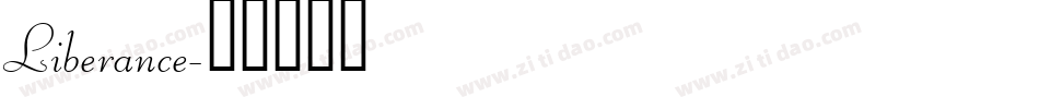 Liberance字体转换