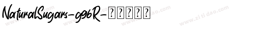 NaturalSugars-g96R字体转换