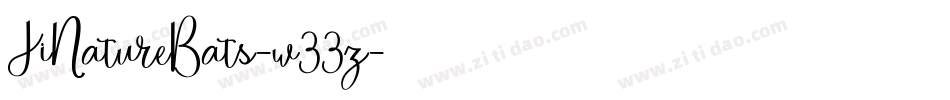 JiNatureBats-w33z字体转换