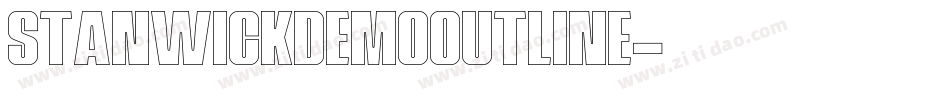 StanwickDemoOutline字体转换