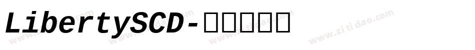 LibertySCD字体转换
