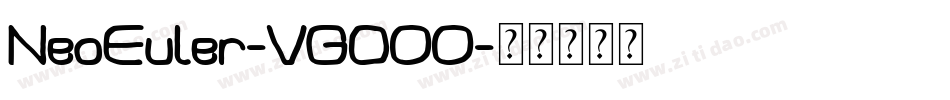 NeoEuler-VGO00字体转换