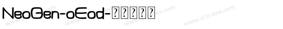 NeoGen-oEod字体转换