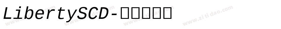 LibertySCD字体转换
