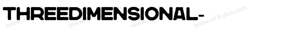 Threedimensional字体转换