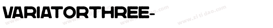 VariatorThree字体转换