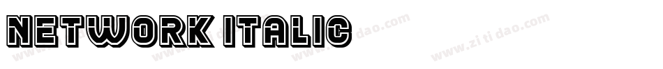 Network-Italic字体转换