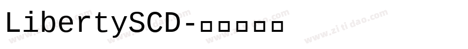 LibertySCD字体转换