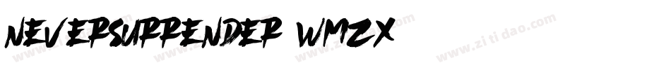 NeverSurrender-wMzx字体转换