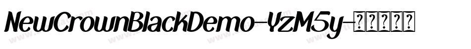 NewCrownBlackDemo-YzM5y字体转换