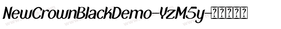NewCrownBlackDemo-YzM5y字体转换