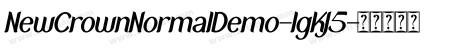 NewCrownNormalDemo-lgKJ5字体转换
