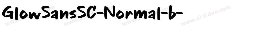 GlowSansSC-Normal-b字体转换