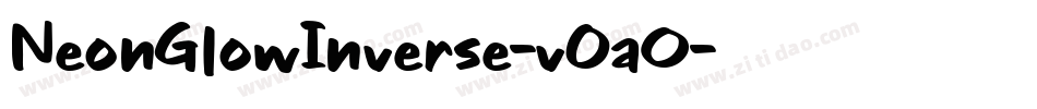 NeonGlowInverse-v0aO字体转换