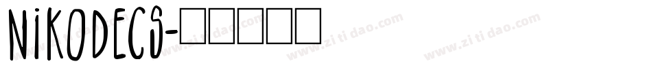 Nikodecs字体转换