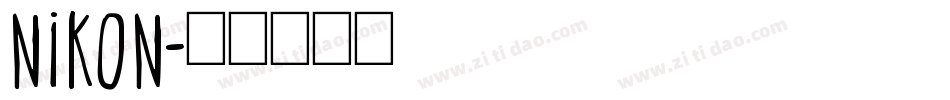 nikon字体转换