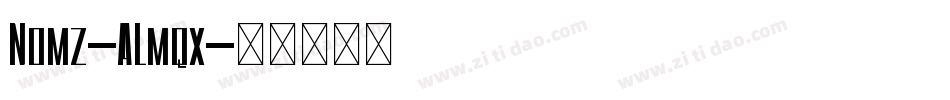 Nomz-ALmqx字体转换