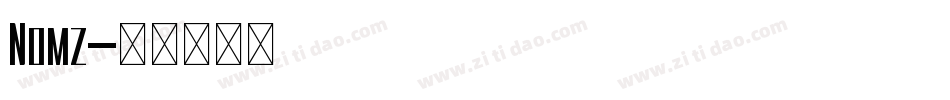 Nomz字体转换