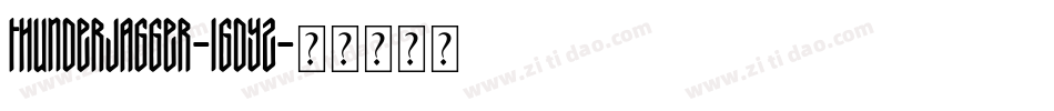 ThunderJagger-1GDyZ字体转换