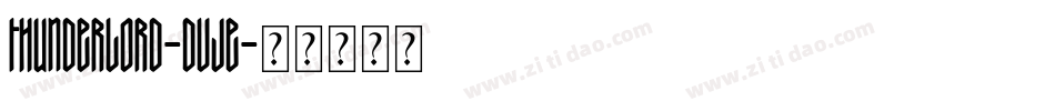 ThunderLord-dVjE字体转换