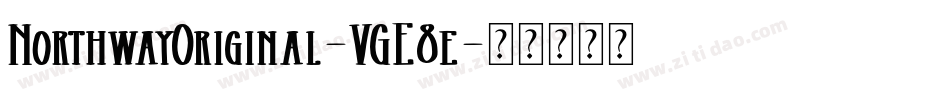 NorthwayOriginal-VGE8e字体转换