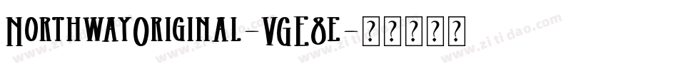 NorthwayOriginal-VGE8e字体转换