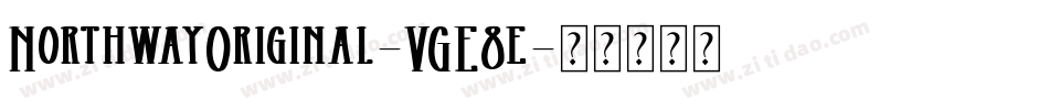 NorthwayOriginal-VGE8e字体转换