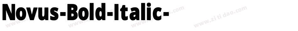 Novus-Bold-Italic字体转换