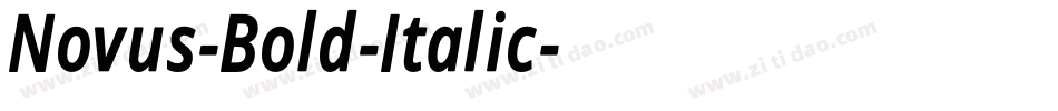 Novus-Bold-Italic字体转换